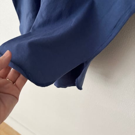 homspun 40/2天竺 長袖裾ロックプルオーバー
