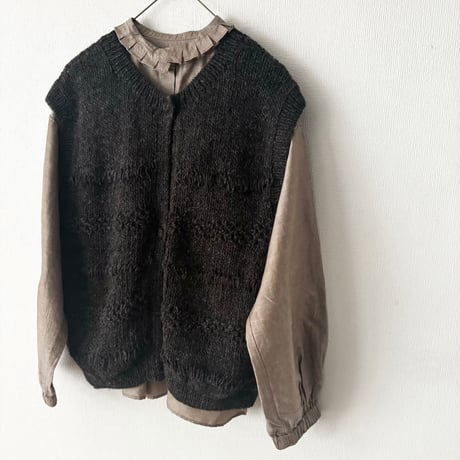 Hands of creation  アルパカウール ペルーHAND KNIT 2wayベスト