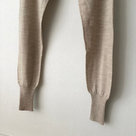 atelier naruse  merino wool belly warmer knit leggings