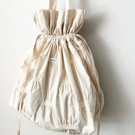 オールドマンズテーラー SMOCKING JACQUARD STRING TOTE  BAG