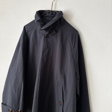 OUVERT  ポリエステルナイロン 割繊ウェザーヴィンテージタンブラー撥水加工 バルマカーンレイニーコート