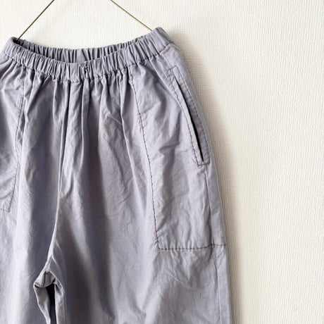 homspun バルキーシーチングギャザーパンツ ・ブルーグレー