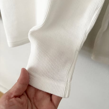 homspun ワッフル長袖プルオーバー