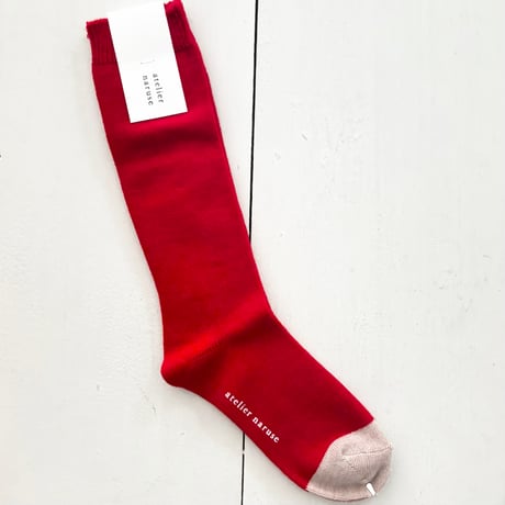 atelier naruse  merino wool plane middle socks