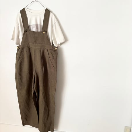 somewearclothing ヴィンテージリネン サロペット