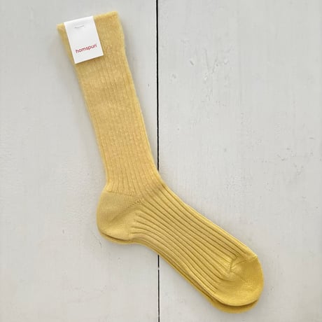 homspun モヘア×コットン ソックス