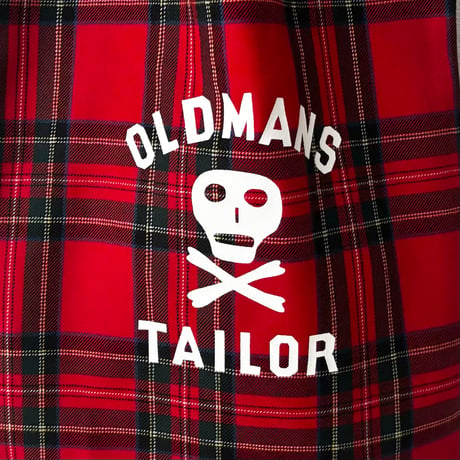オールドマンズテーラー OMT SKULL PRINT TOTE BAG・RED