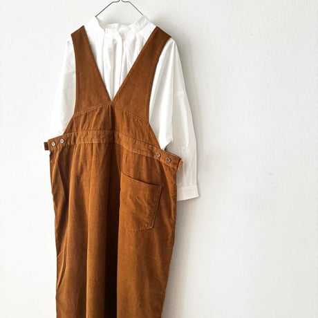somewearclothing  TOP糸シャツコール サロペットスカート