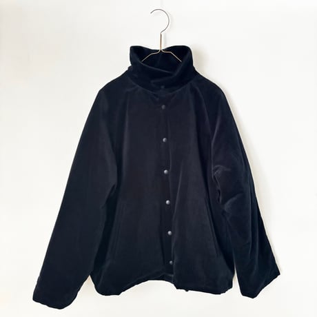atelier naruse corduroy padded balmacaan jacket・dark navy