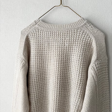 Hands of creation  COTTON WOOL 5G クルーネックプルオーバー