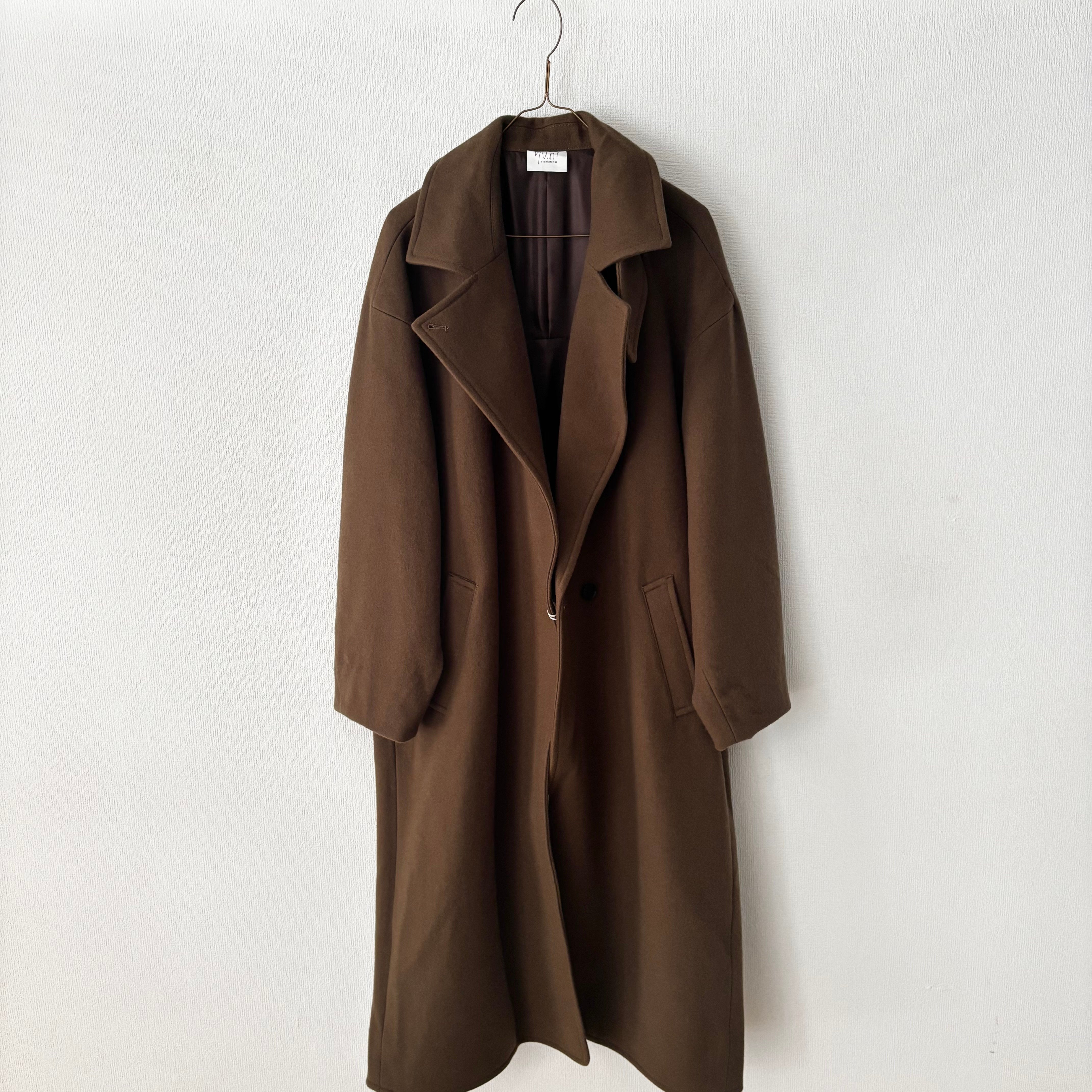 yuni super100/wool semi double cocoon coat | it