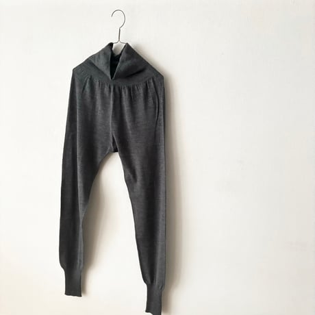 atelier naruse  merino wool belly warmer knit leggings