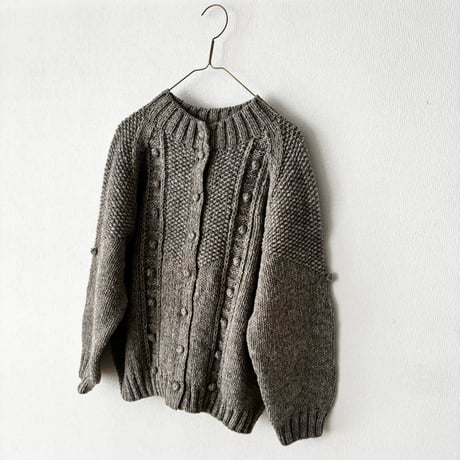 Hands of creation  　ペルー Hand Knit ハイネック2wayラグランカーディガン