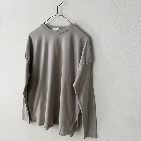 homspun 40/2天竺 長袖裾ロックプルオーバー