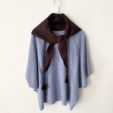 FOG LINEN WORK テス スカーフ・チョコレート