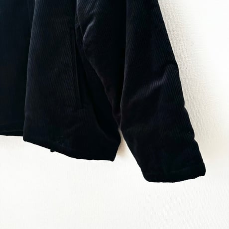 atelier naruse corduroy padded balmacaan jacket・dark navy