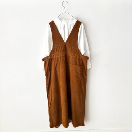 somewearclothing  TOP糸シャツコール サロペットスカート
