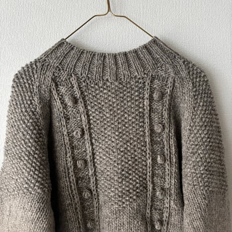 Hands of creation  　ペルー Hand Knit ハイネック2wayラグランカーディガン