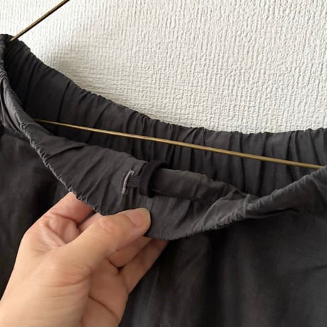 Hands of creation コットンキュプラ フィブリル加工キュロットパンツ