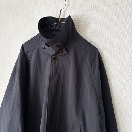 OUVERT  ポリエステルナイロン 割繊ウェザーヴィンテージタンブラー撥水加工 バルマカーンレイニーコート