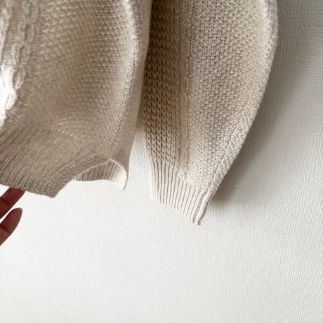 Hands of creation  COTTON WOOL 5G クルーネックプルオーバー