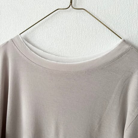 Hands of creation KONAYUKI テレコ クルーネック ロングスリーブ