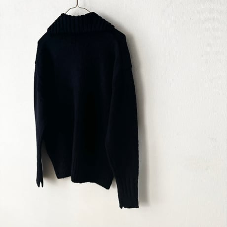 homspun  ネップヤーン 襟付きカーディガン
