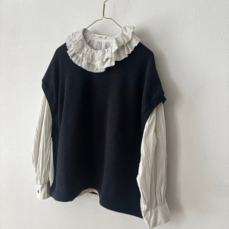 NATURAL LAUNDRY　もち裏毛 ちびモックベスト