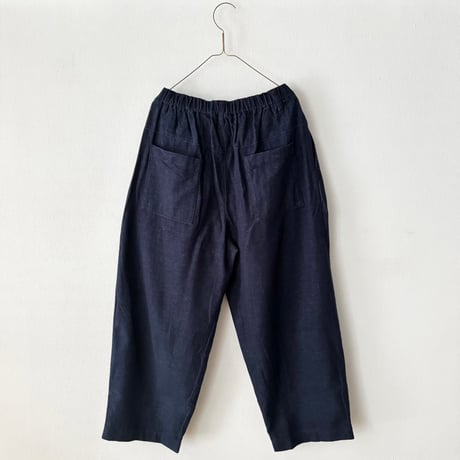 UNIVERSAL TISSU  コットンネル サイドタックパンツ