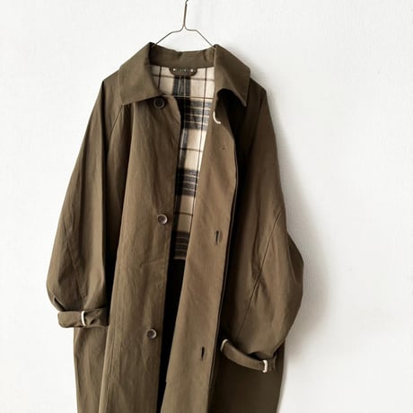 somewearclothing 馬布 半裏つき ラグランオーバーコート