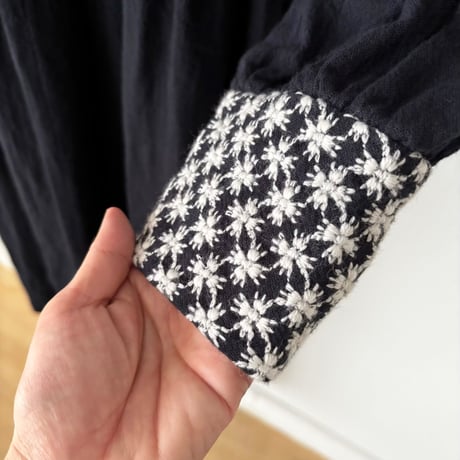 pot and tea お花畑刺繍ワンピース