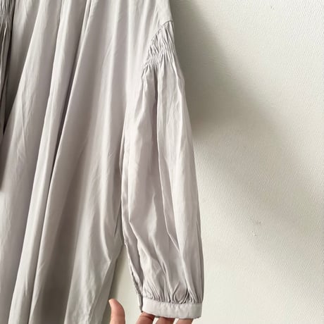 Hands of creation コットンキュプラ フィブリル加工2wayクルーネックワンピース