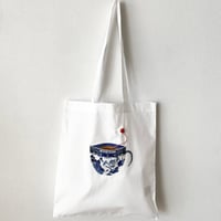 オールドマンズテーラー BLUE WILLOW  MILK TEA  TOTE BAG・White