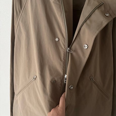 OUVERT ポリエステルナイロン 割繊ウェザーヴィンテージタンブラー撥水加工フーディージャケット