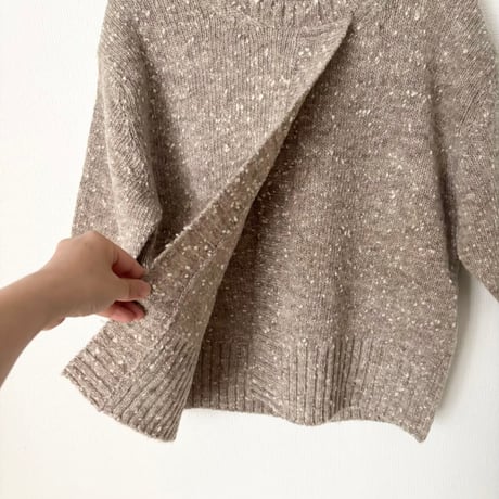 homspun ナチュラルネップ 半袖プルオーバー