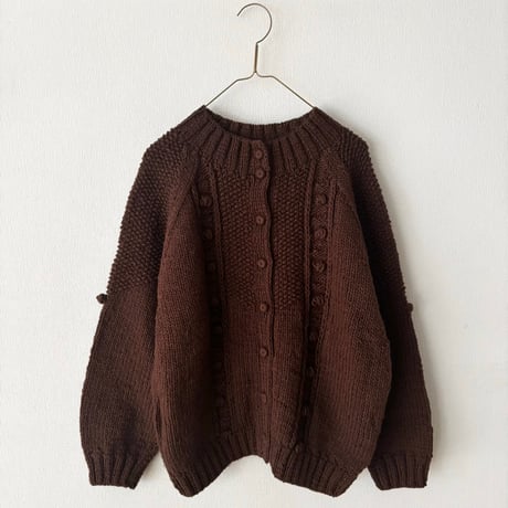 Hands of creation  　ペルー Hand Knit ハイネック2wayラグランカーディガン