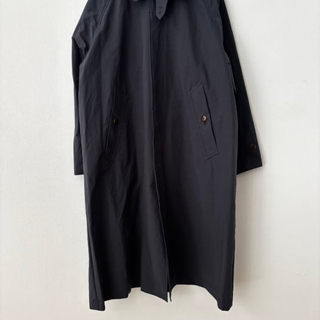 OUVERT  ポリエステルナイロン 割繊ウェザーヴィンテージタンブラー撥水加工 バルマカーンレイニーコート