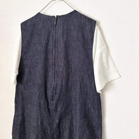 yuni COTTONライトオンスデニム オールインワン