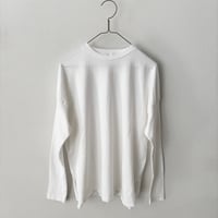 homspun 40/2天竺 長袖裾ロックプルオーバー