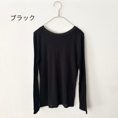 Hands of creation KONAYUKI テレコ クルーネック ロングスリーブ