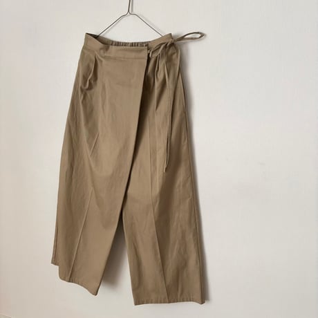 yuni  master seed cotton chino wrap pants
