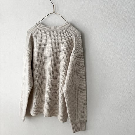 Hands of creation  COTTON WOOL 5G クルーネックプルオーバー