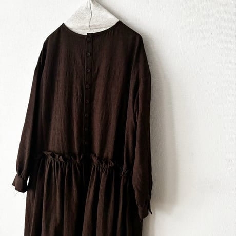 atelier naruse ウールコットンミニ千鳥チェック カットオフワンピース