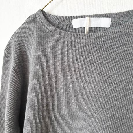 homspun ワッフル長袖プルオーバー