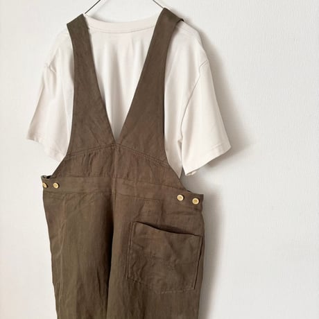 somewearclothing ヴィンテージリネン サロペット