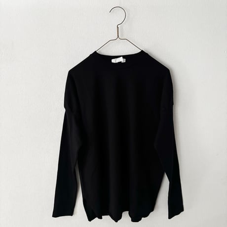 homspun 40/2天竺 長袖裾ロックプルオーバー