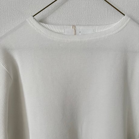 homspun ワッフル長袖プルオーバー