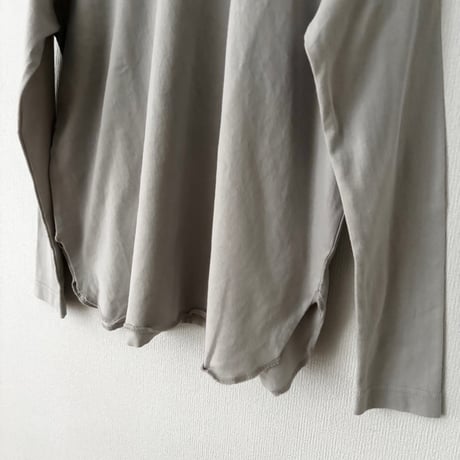 homspun 40/2天竺 長袖裾ロックプルオーバー