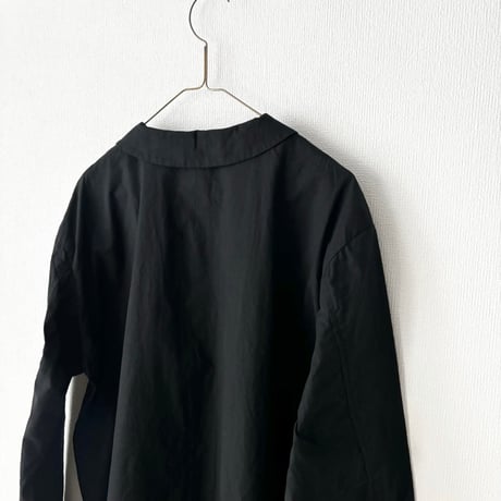 homspun バルキーシーチング フラットカラーブラウス