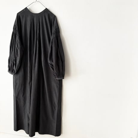 Hands of creation コットンキュプラ フィブリル加工2wayクルーネックワンピース